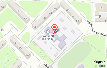 Детский сад №131 в Московском районе на карте
