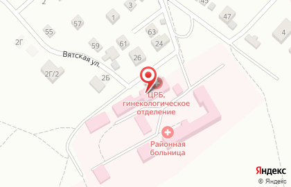 Среднеахтубинская Центральная Районная Больница на Больничной улице на карте