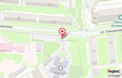 Автостоянка на ул. Тимирязева, 87 к1 на карте