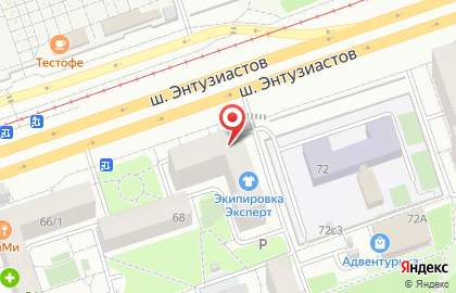 Служба курьерской доставки СберЛогистика на шоссе Энтузиастов на карте