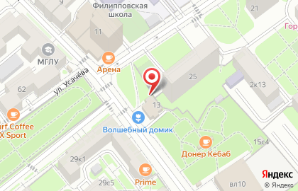 Магазин колбасных изделий Рублёвский в Хамовниках на карте