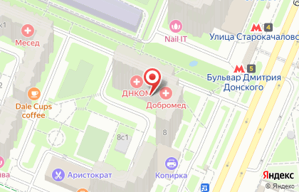 Семейная клиника Добромед на бульваре Дмитрия Донского на карте