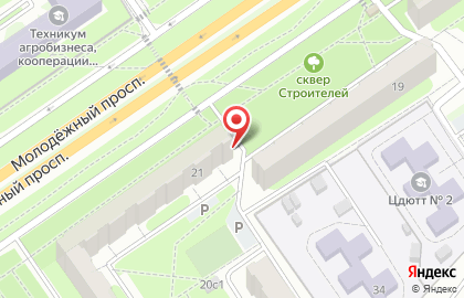 Продуктовый магазин в микрорайоне Жукова на карте