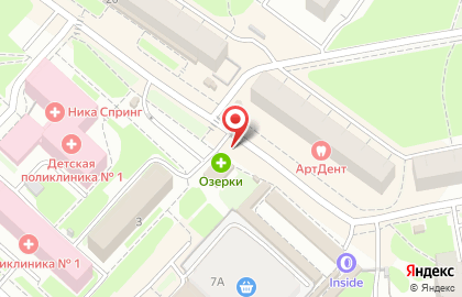 Аптека Озерки на площади Маршала Жукова на карте