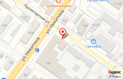 Производственно-торговая компания Новопак на улице Никитина на карте