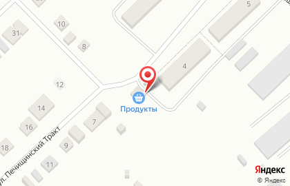 Продуктовый магазин в Казани на карте