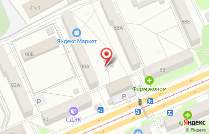 Киоск по продаже хлебобулочных изделий в Кировском районе на карте