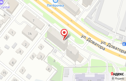 ООО Строительная керамика на улице Доватора на карте