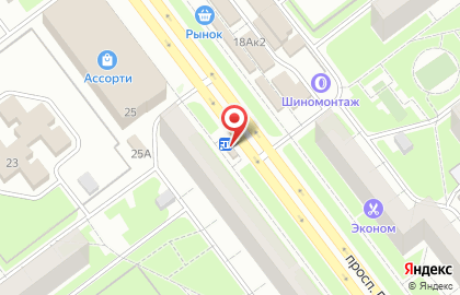 Служба доставки цветов Русский букет на проспекте Генерала Тюленева на карте