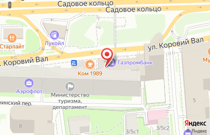 ОАО Банкомат, Газпромбанк на Житной улице на карте