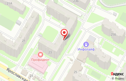 Медицинский центр Вита на Ярославской на карте