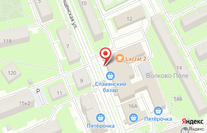 Киоск по продаже фруктов и овощей Юкко лайн на Стрельбищенской улице на карте