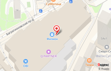 Клуб виртуальной реальности VRpoint в Багратионовском проезде на карте