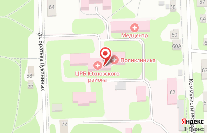 Центральная районная больница в Юхнове на карте