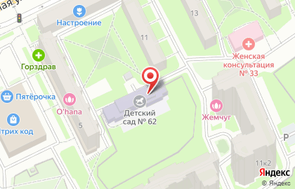 Детский сад # 62 Общеразвивающего Вида, с Приоритетным Осуществлением Физического Развития Воспитанников на карте