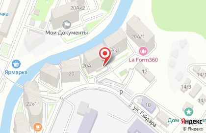 Супермаркет Пятёрочка в Лазаревском районе на карте