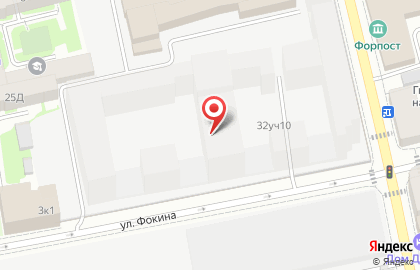 Дверной квартал на улице Фокина на карте