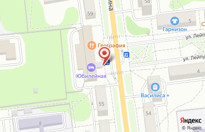 Гостиница Юбилейная в Обнинске на карте