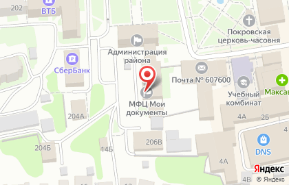 Многофункциональный центр в Нижнем Новгороде на карте