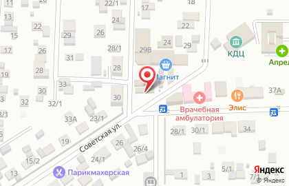 Магазин разливного пива Хмельной хуторок на Советской улице на карте