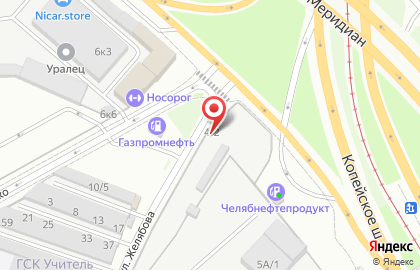Автостоянка в Челябинске на карте