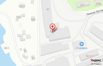 Интернет-магазин Sportcity74.ru на Нижне-Луговой улице на карте