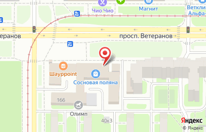 Торговый центр Сосновая поляна в Красносельском районе на карте