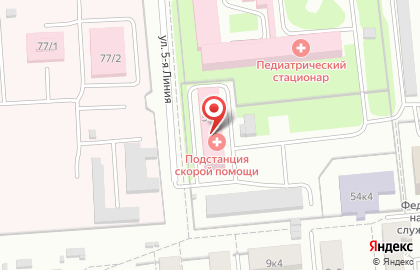 Скорая медицинская помощь на улице Красных Зорь на карте
