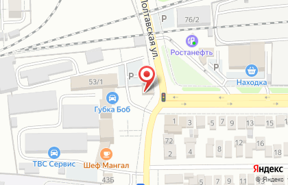 Автомойка Губка Боб в Промышленном районе на карте