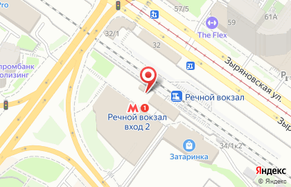 Киоск по продаже хлебобулочных изделий на Зыряновской улице на карте