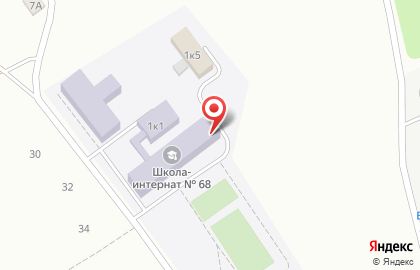 Специальная (коррекционная) школа-интернат №68 для детей с ограниченными возможностями здоровья в Новокузнецке на карте