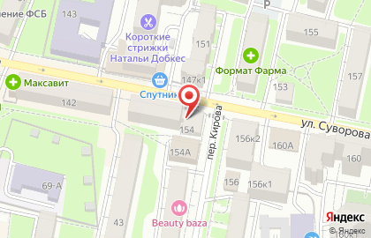 Магазин товаров для животных и огорода Зверский аппетит на улице Суворова на карте