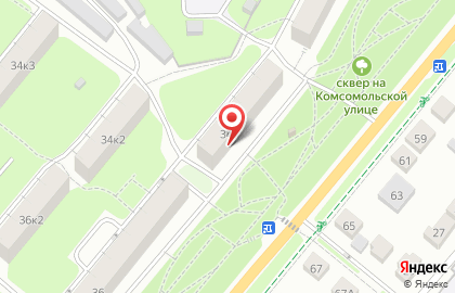 Магазин домашнего текстиля и семян на Комсомольской на карте