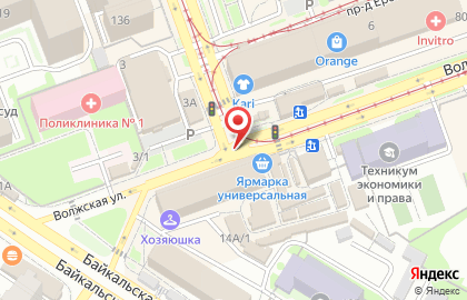 Среди цветов на Волжской улице на карте