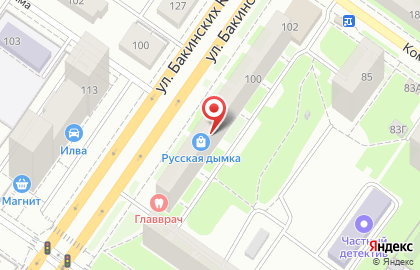 Компания по производству чулочно-носочных изделий Фабрика Носков на улице Бакинских Комиссаров на карте