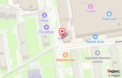 Салон сотовой связи МТС на улице Киселёва на карте