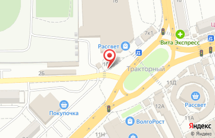 Бар Пивная Бочка в Тракторозаводском районе на карте