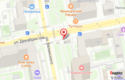 Салон связи Связной на улице Декабристов на карте
