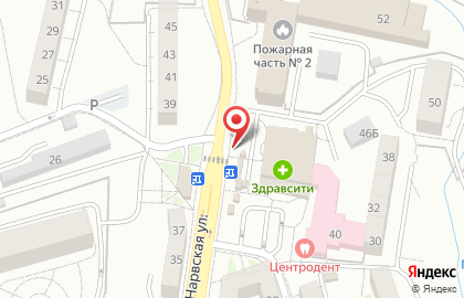 Киоск по продаже хлебобулочных изделий Майбах хлеб на Нарвской улице на карте