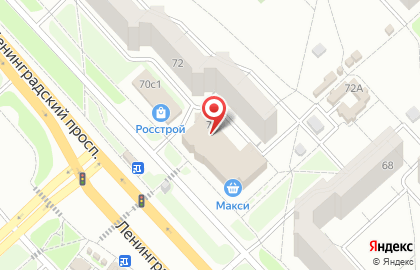 Торгово-монтажная компания Комета на Ленинградском проспекте на карте