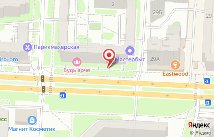 Абодье в Ленинском районе на карте