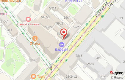 Комфортабельное общежитие HotelHot на Лесной улице на карте