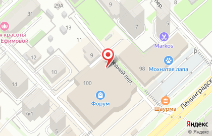 Фабрика шкафов Роникон на улице Ленинградской на карте