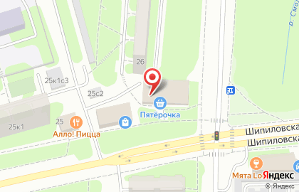 Супермаркет Пятерочка на проезде Борисовский на карте