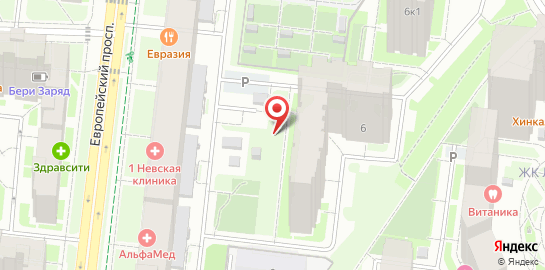 Первая Невская Клиника в Кудрово на карте