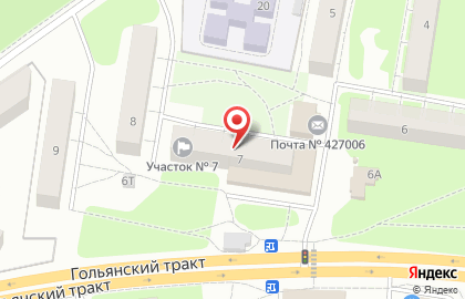 Сеть супермаркетов Ижтрейдинг на улице Октябрьский в Октябрьском на карте