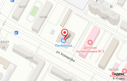 Дискаунтер Пятёрочка в Набережных Челнах на карте