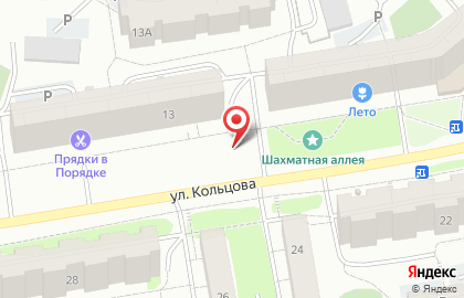 Ватрушка на улице Кольцова на карте