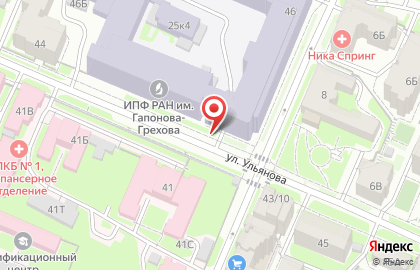 Указатель системы городского ориентирования №6309 по ул.Ульянова, д.46 р на карте