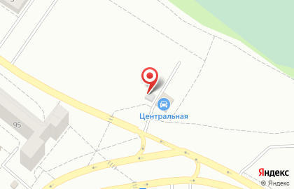 Автостоянка Центральная на улице Белобородова на карте